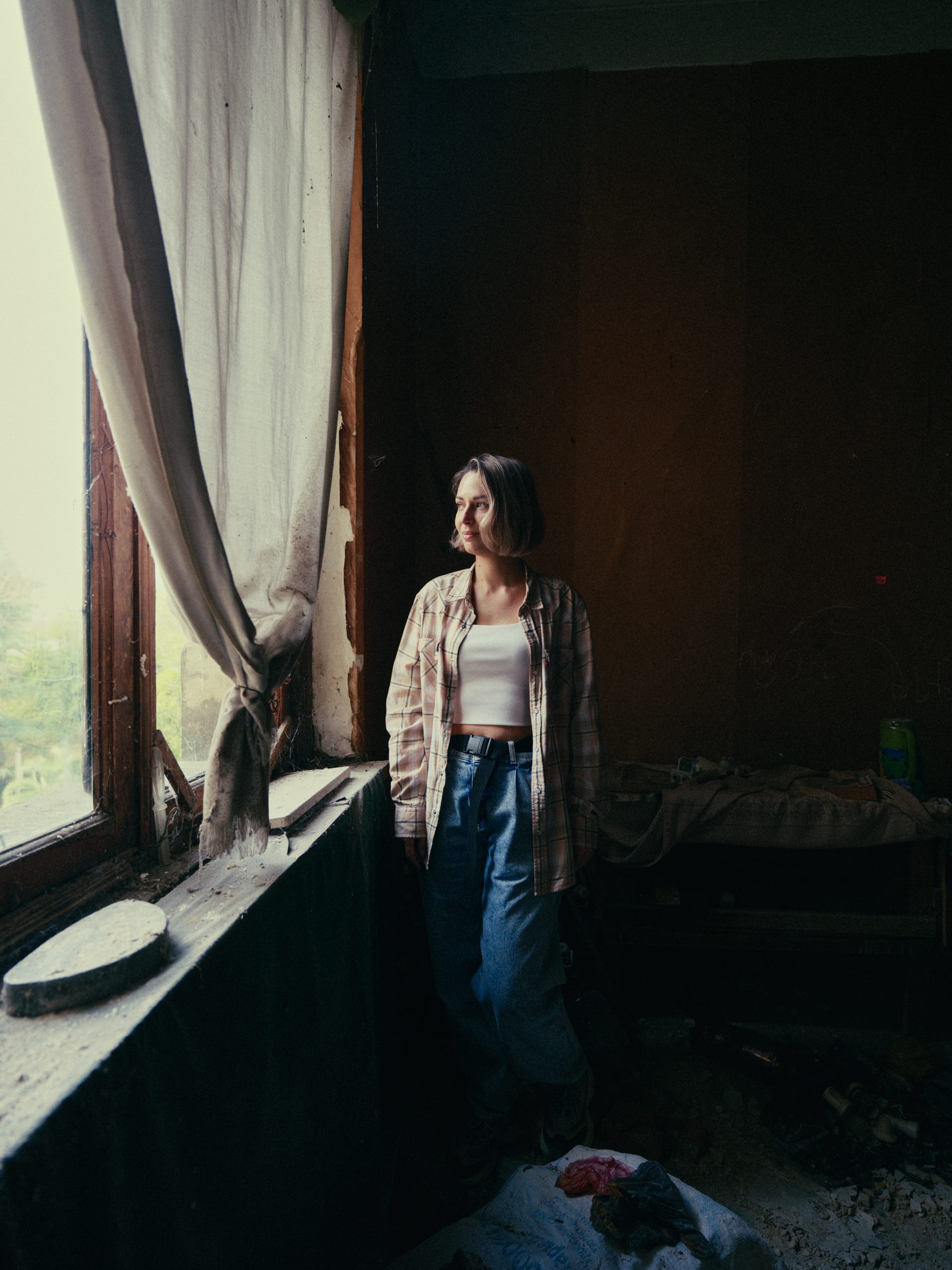 Portrait made on location in Tbilisi, shot on medium format - frame 14
